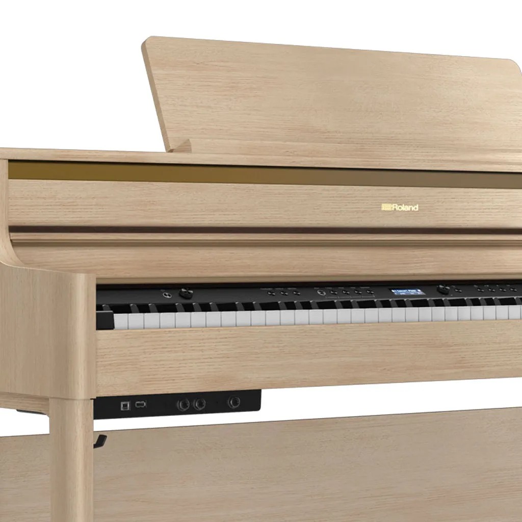 Roland HP704 Digital Piano - Light Ash