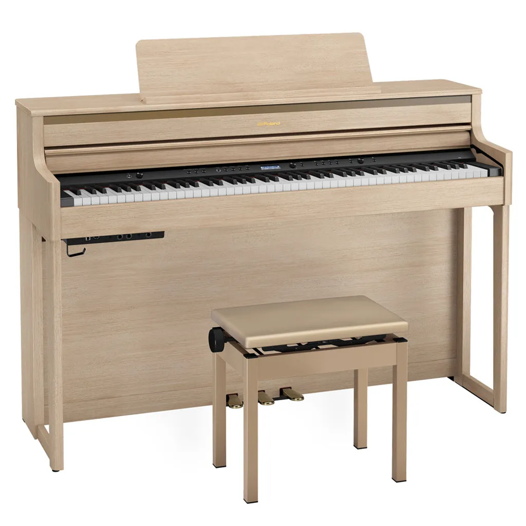 Roland HP704 Digital Piano - Light Ash