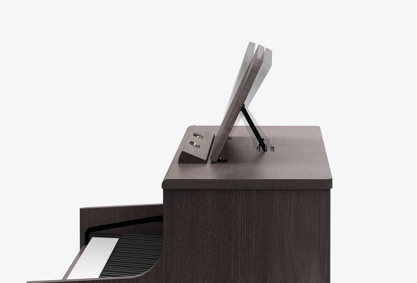 Roland HP704-DR Digital Upright Piano Dark Rosewood Bundle