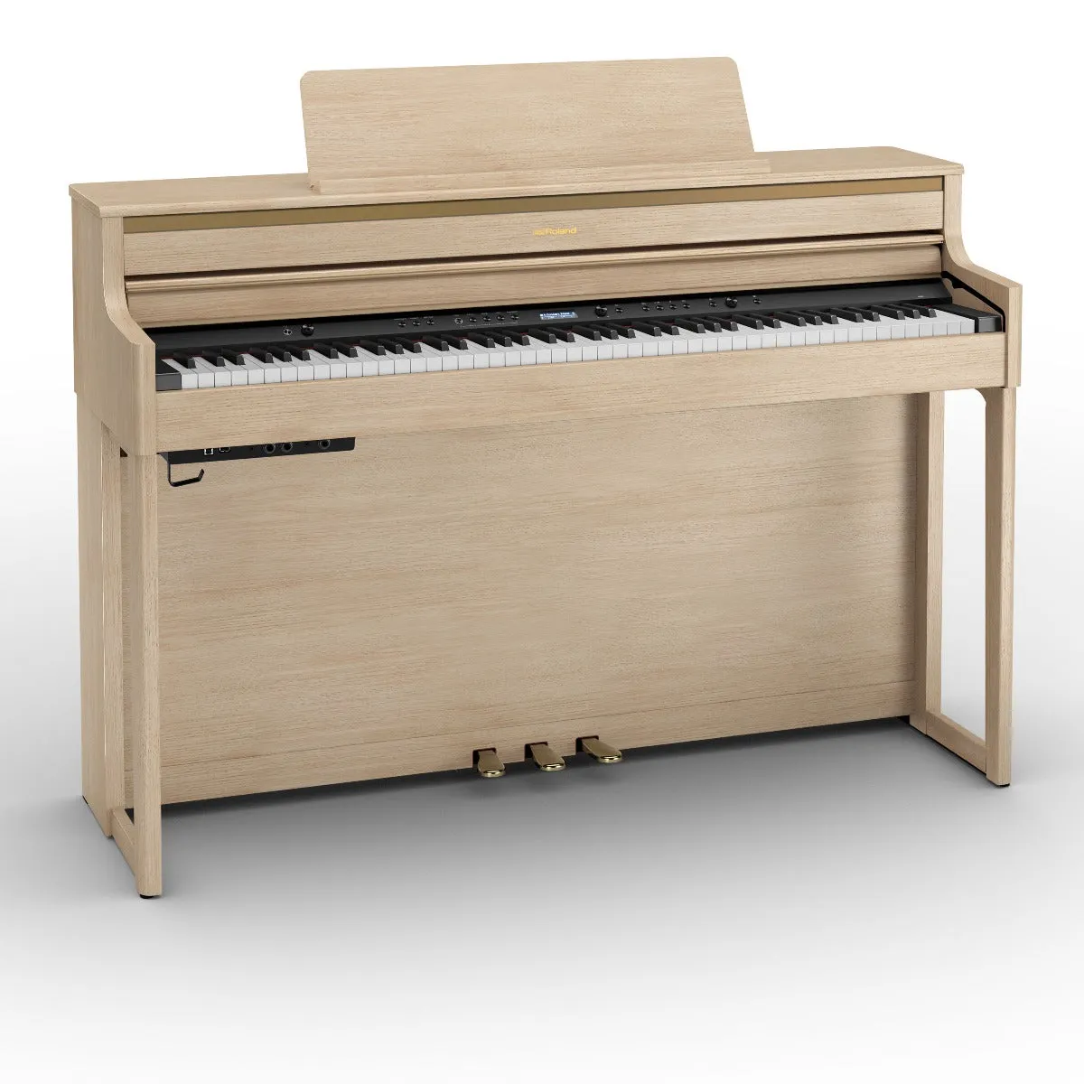 Roland HP704-LA Digital Upright Piano Light Oak