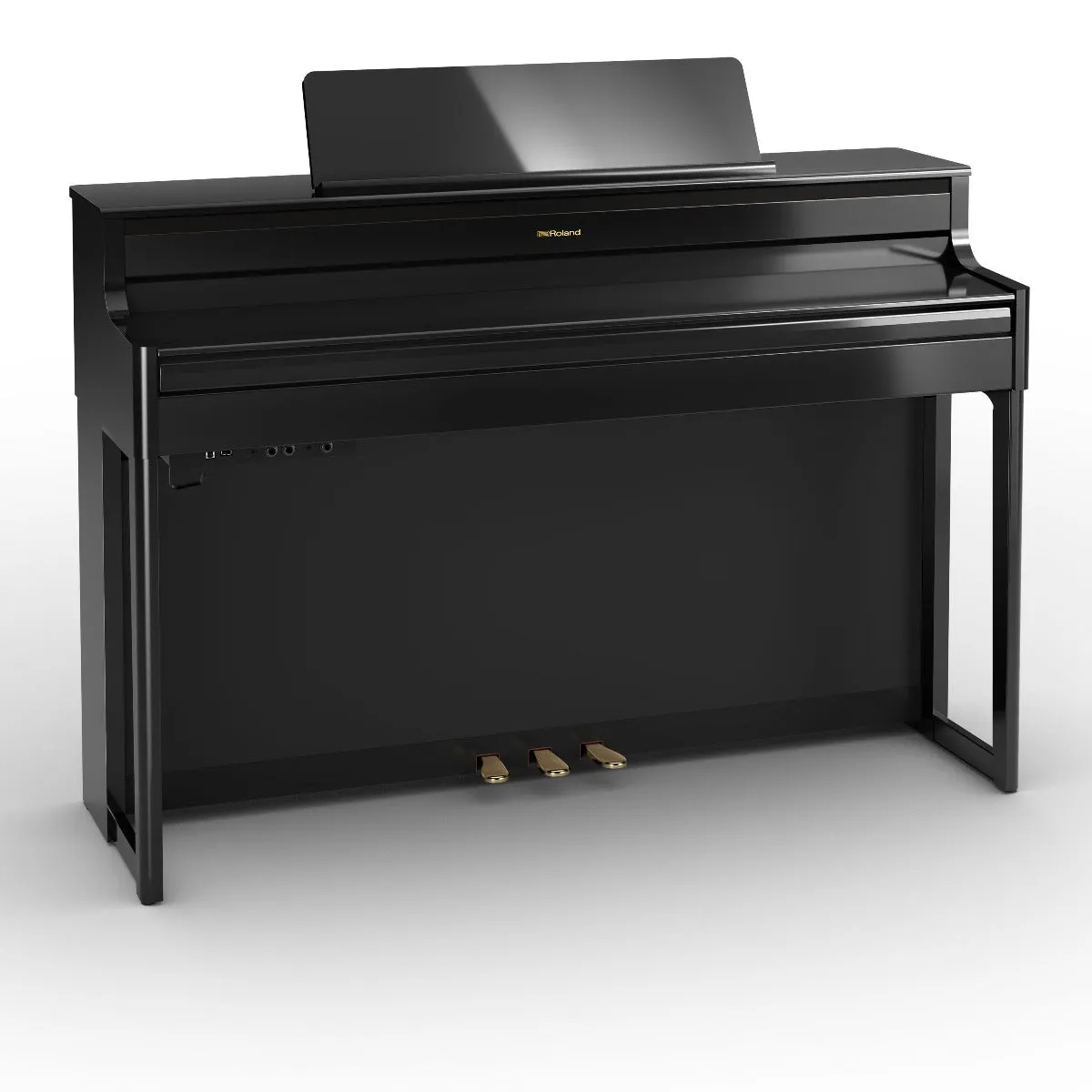 Roland HP704-PE Digital Upright Piano Polished Ebony