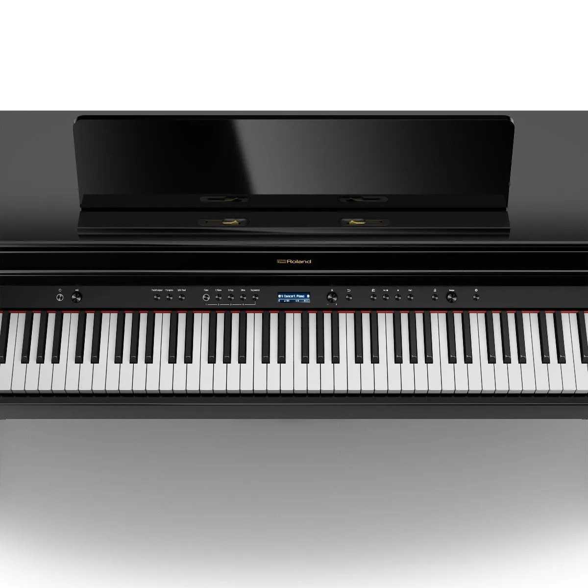 Roland HP704-PE Digital Upright Piano Polished Ebony