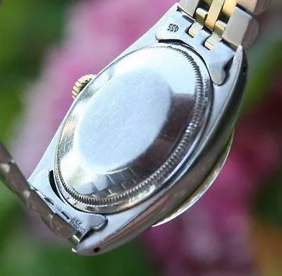 ROLEX 18k Yellow Gold & Stainless Steel Mens or Ladies 34mm Date Watch