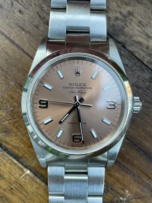 Rolex Air King - 14000M - Salmon w/ Original Papers.