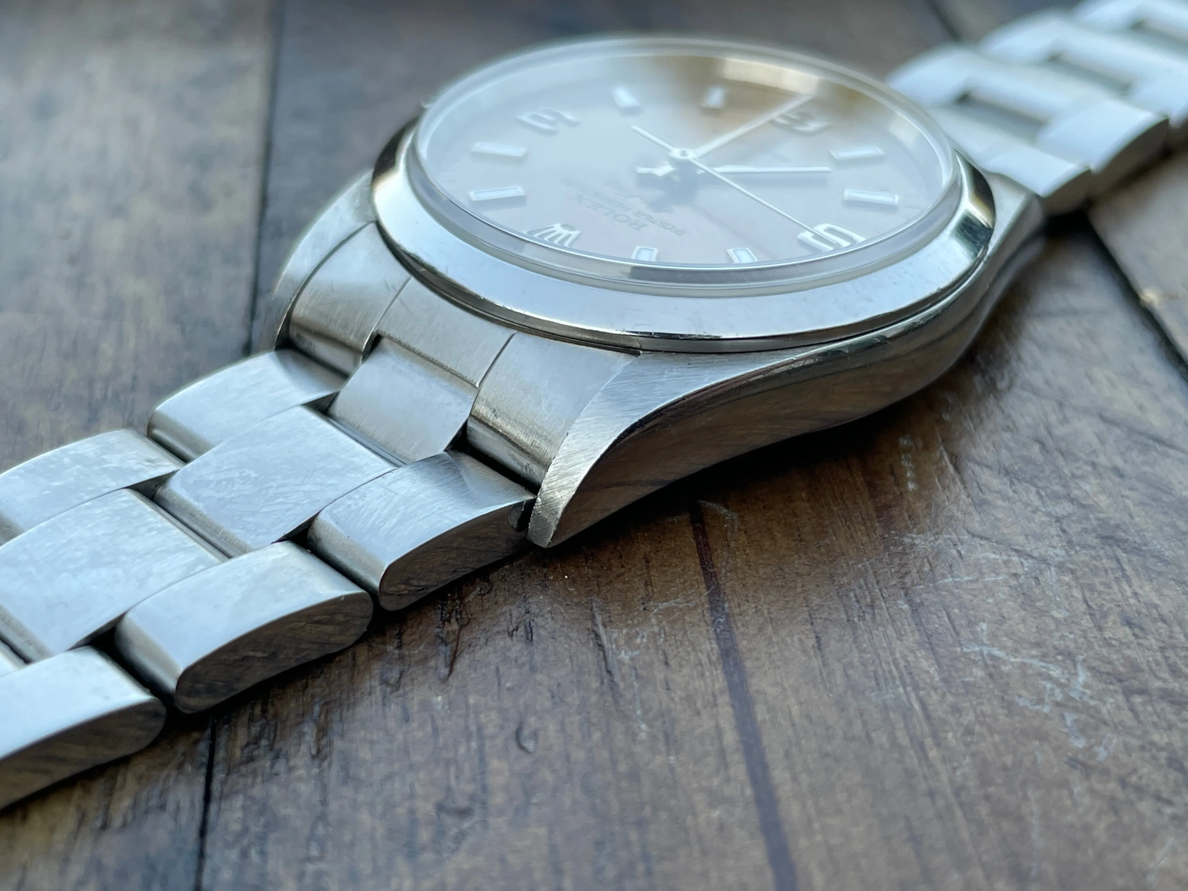 Rolex Air King - 14000M - Salmon w/ Original Papers.