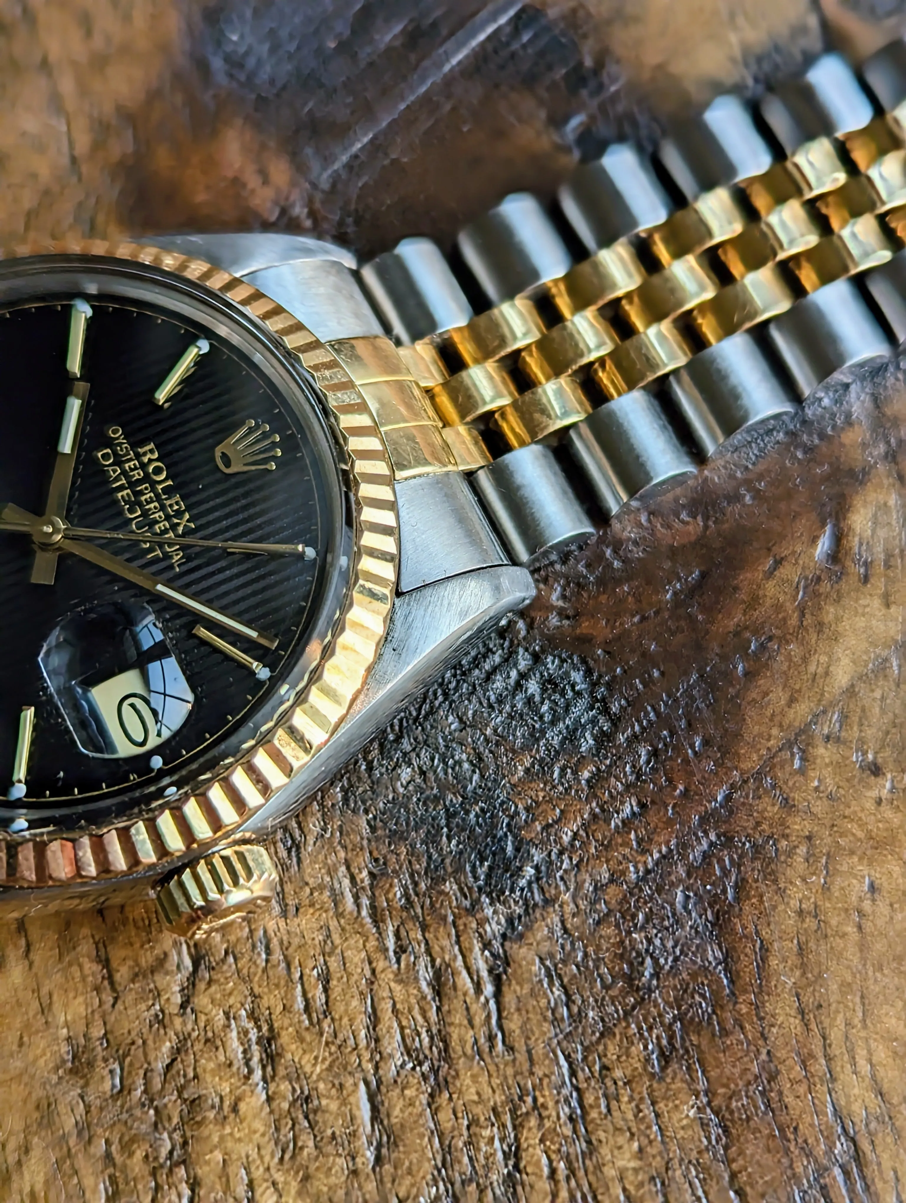 Rolex Datejust 16013 - Black Tapestry