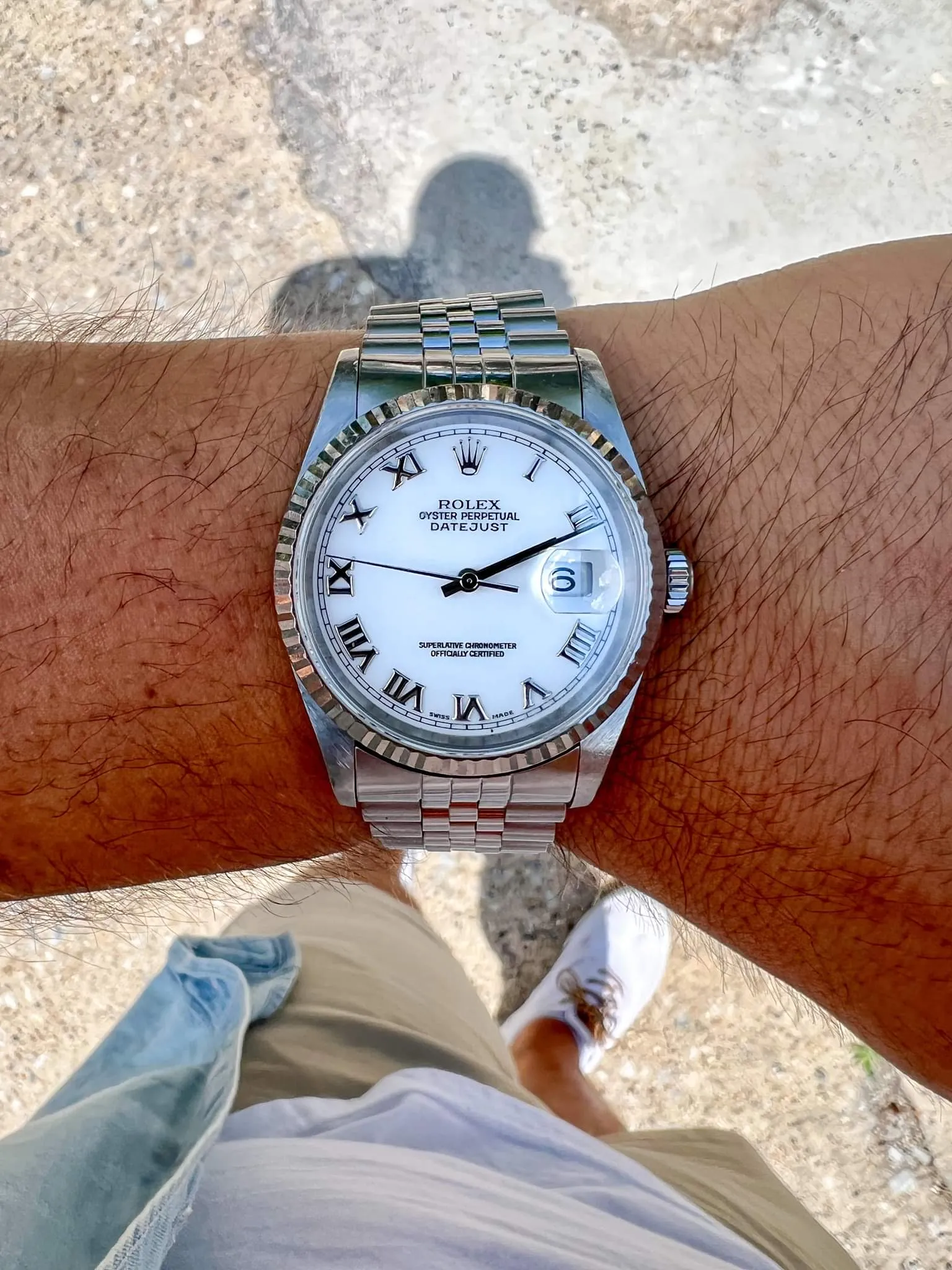 Rolex Datejust 16234 - Full Set - White Roman