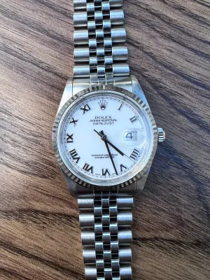 Rolex Datejust 16234 - Full Set - White Roman