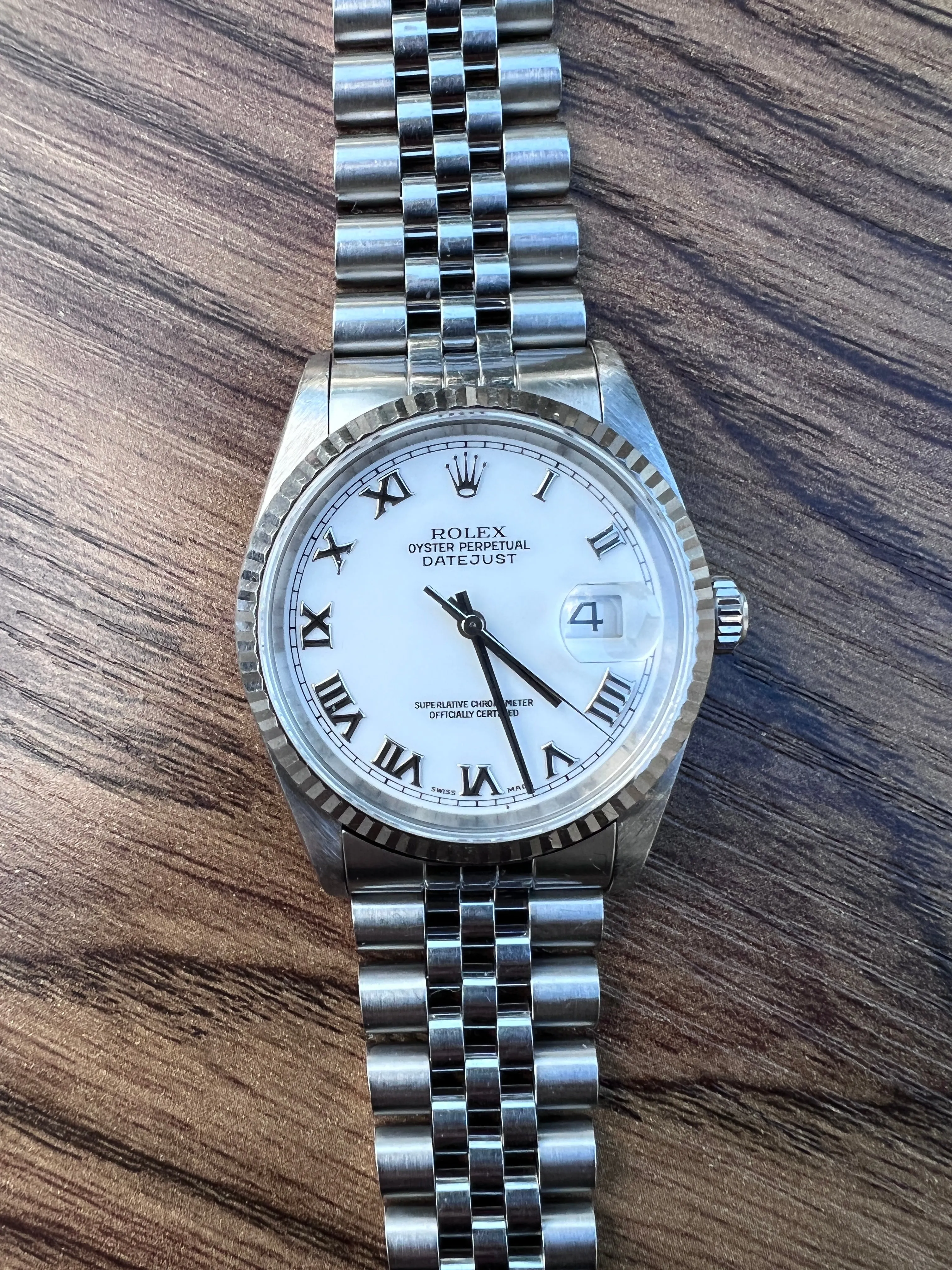 Rolex Datejust 16234 - Full Set - White Roman