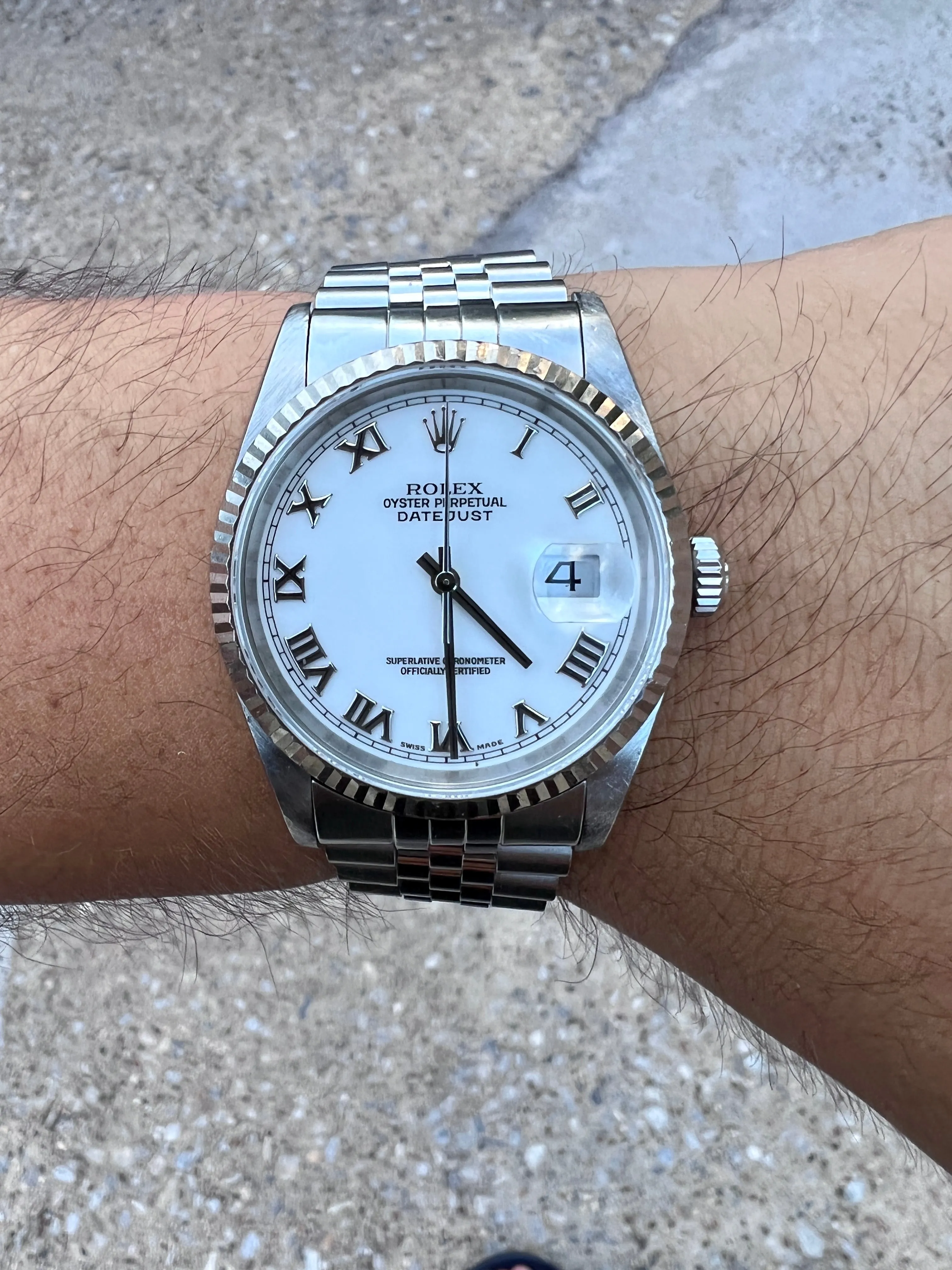 Rolex Datejust 16234 - Full Set - White Roman
