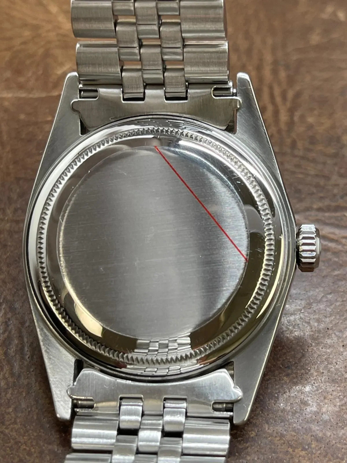 Rolex Datejust 36mm Custom Links 1603 Black Dial Automatic Watch