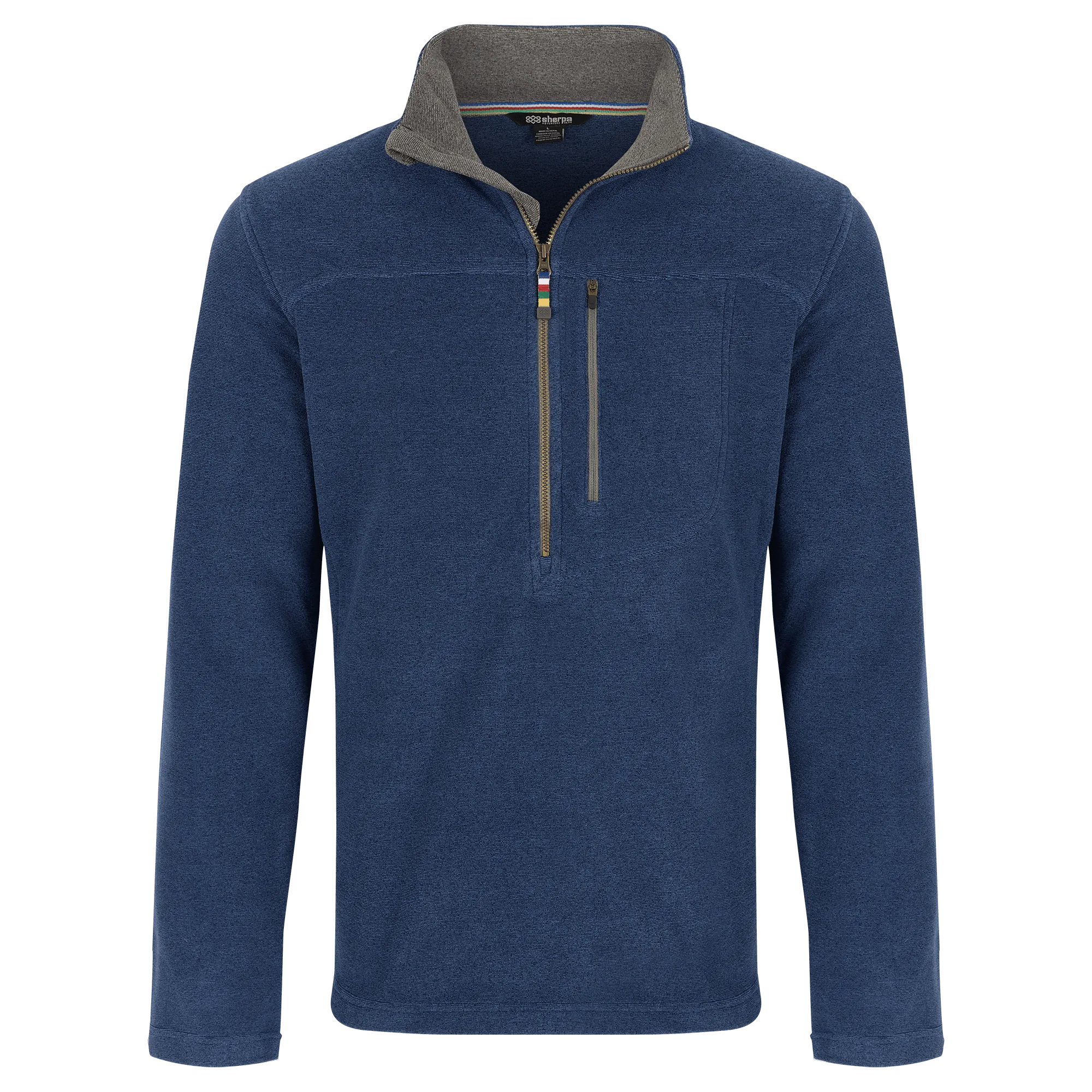 Rolpa Eco Quarter Zip - Rathee Blue