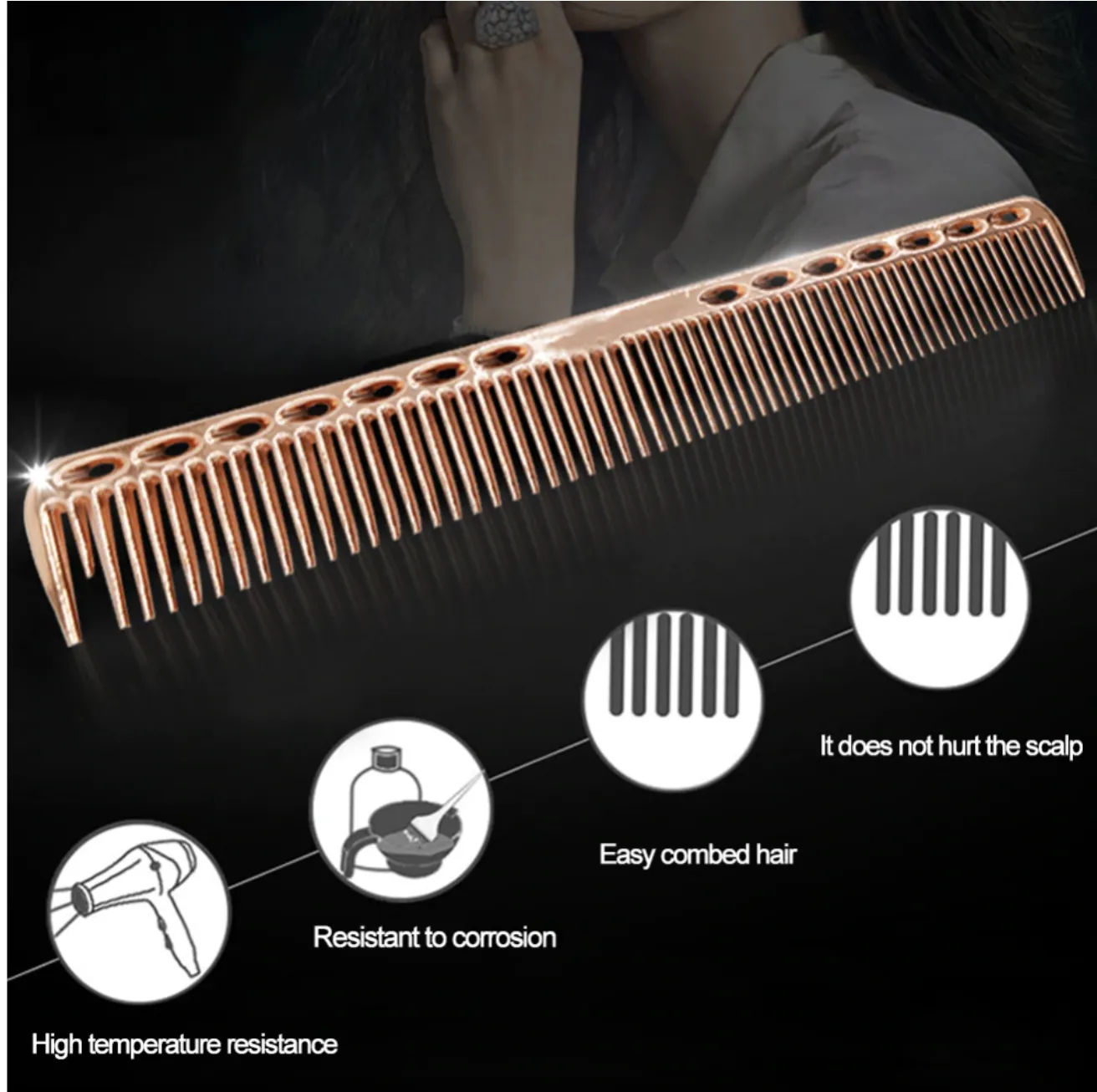 Rose Gold Nova Metal Comb