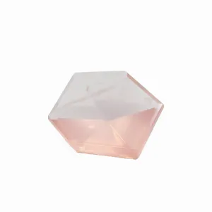 Rose Quartz 29.57 mm 26.5 carats Geometric Faceted Gemstone