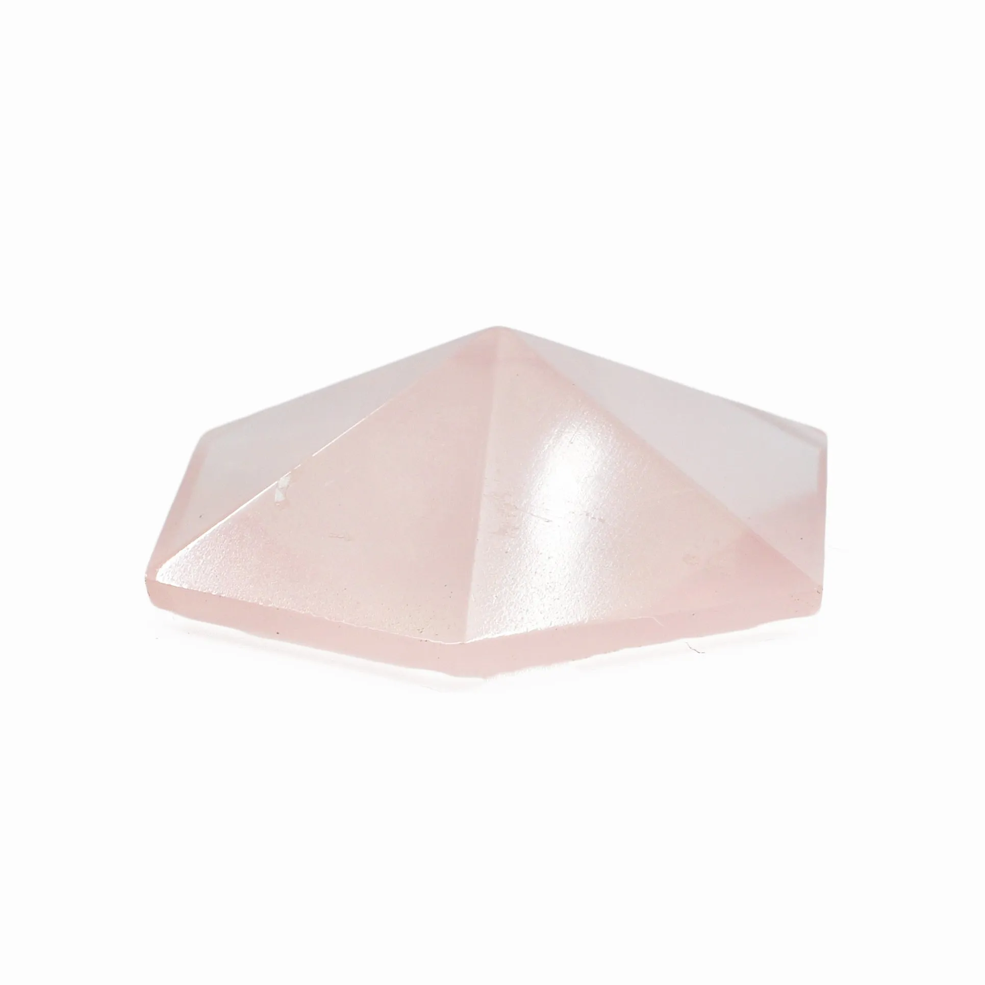 Rose Quartz 29.57 mm 26.5 carats Geometric Faceted Gemstone