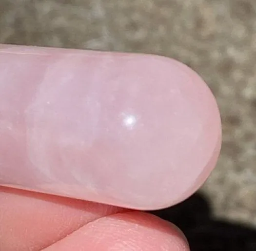 Rose Quartz Crystal Massage Wand / Mini-Wand - Heal emotional trauma, Self-love