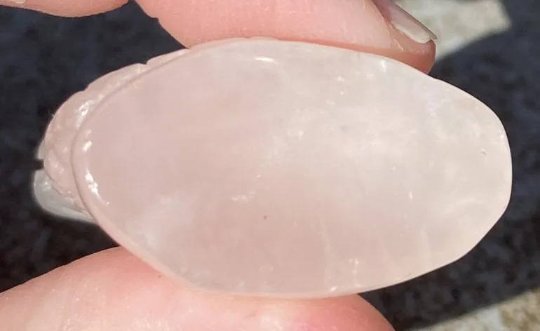 Rose Quartz Medieval Style DRAGON Totem - Love, Courage