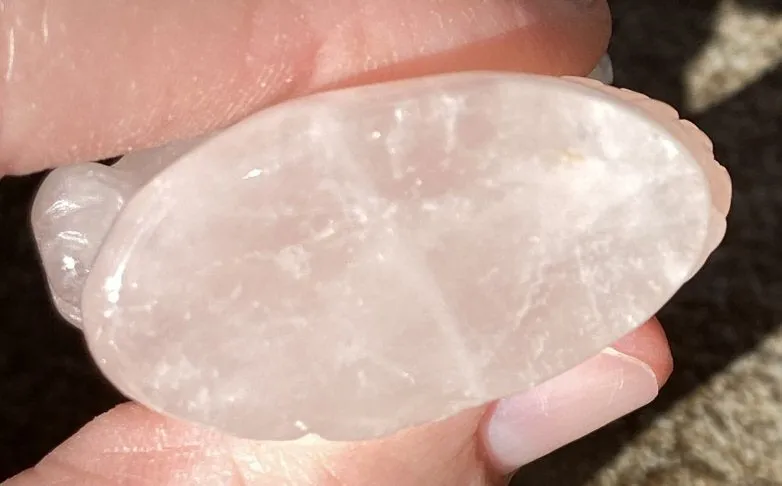 ROSE QUARTZ Medieval Style DRAGON Totem - Stone of Love