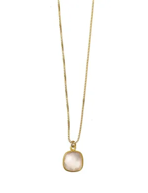 Rose Quartz Vermeil Necklace
