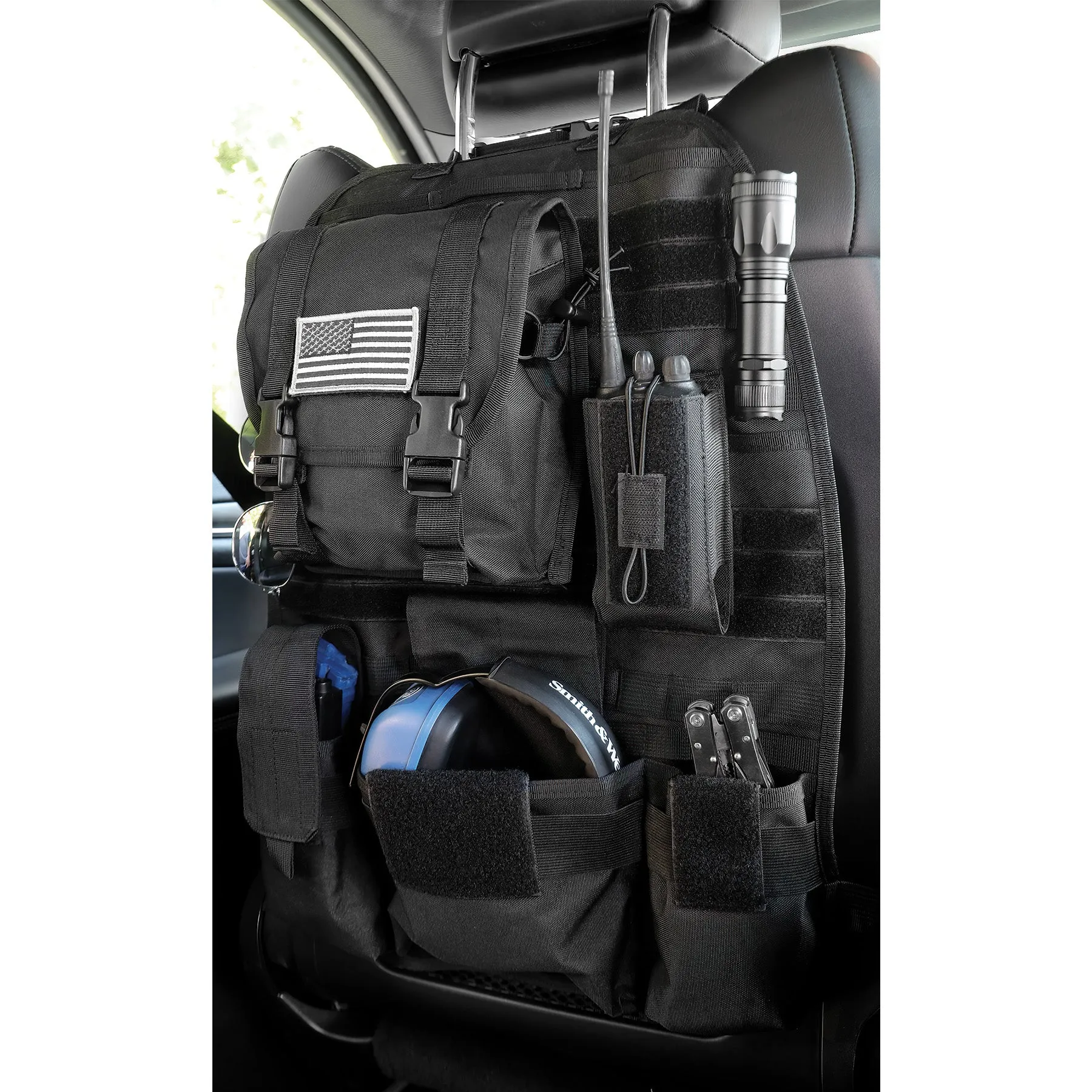 Rothco Tactical Car Seat MOLLE Panel - Black