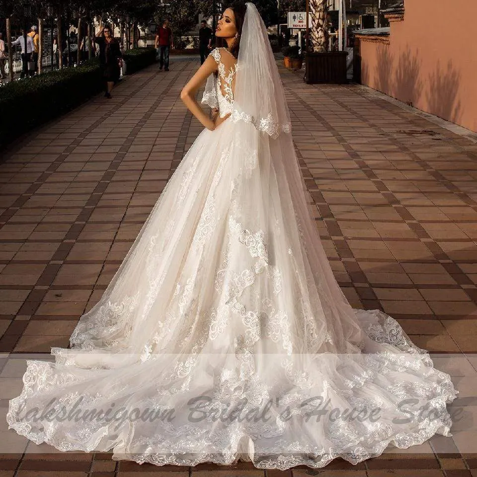 Roycebridal Luxury African Wedding Gowns Muslim Wedding Dresses