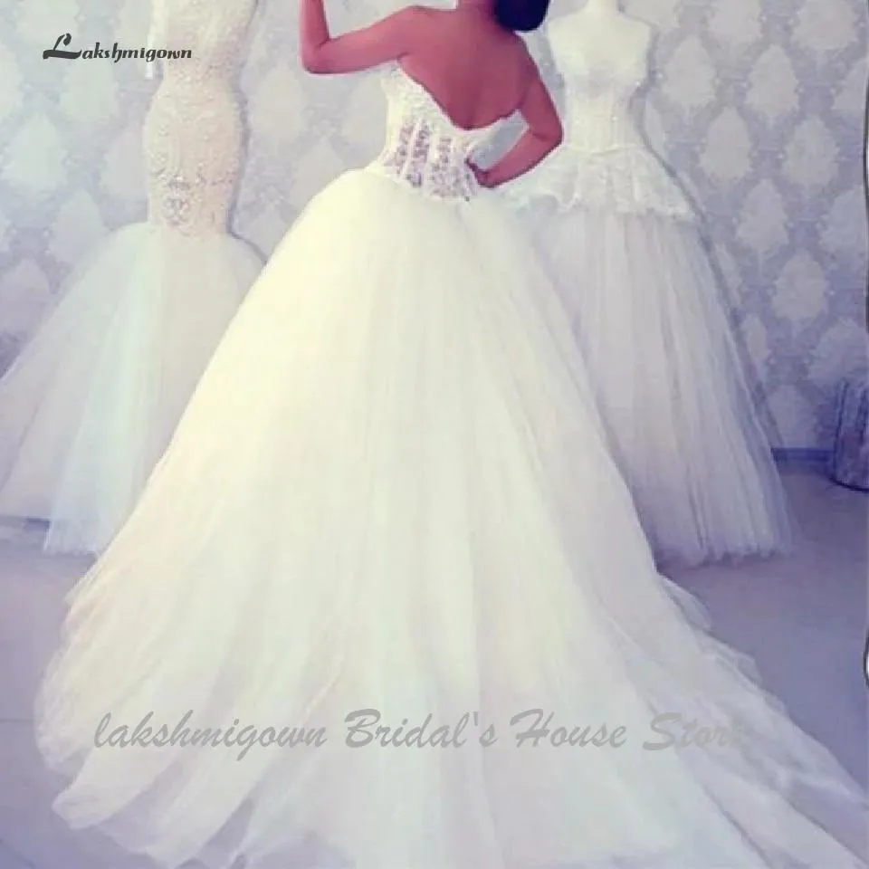 Roycebridal Luxury Saudi Arabia Ball Gown Wedding Dresses For Bride