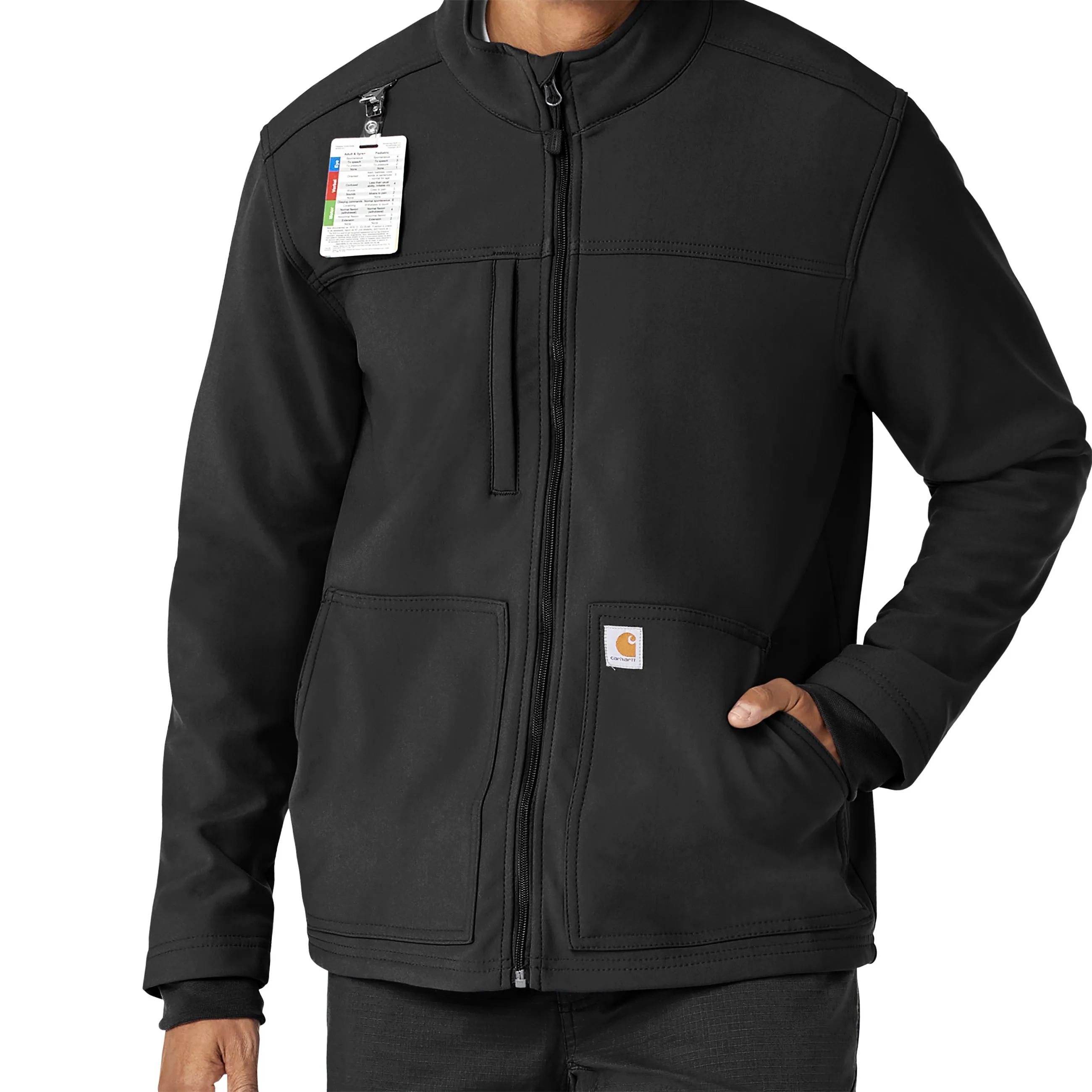 Rugged Flex C80023 Men's Bonded Fleece Jacket Black