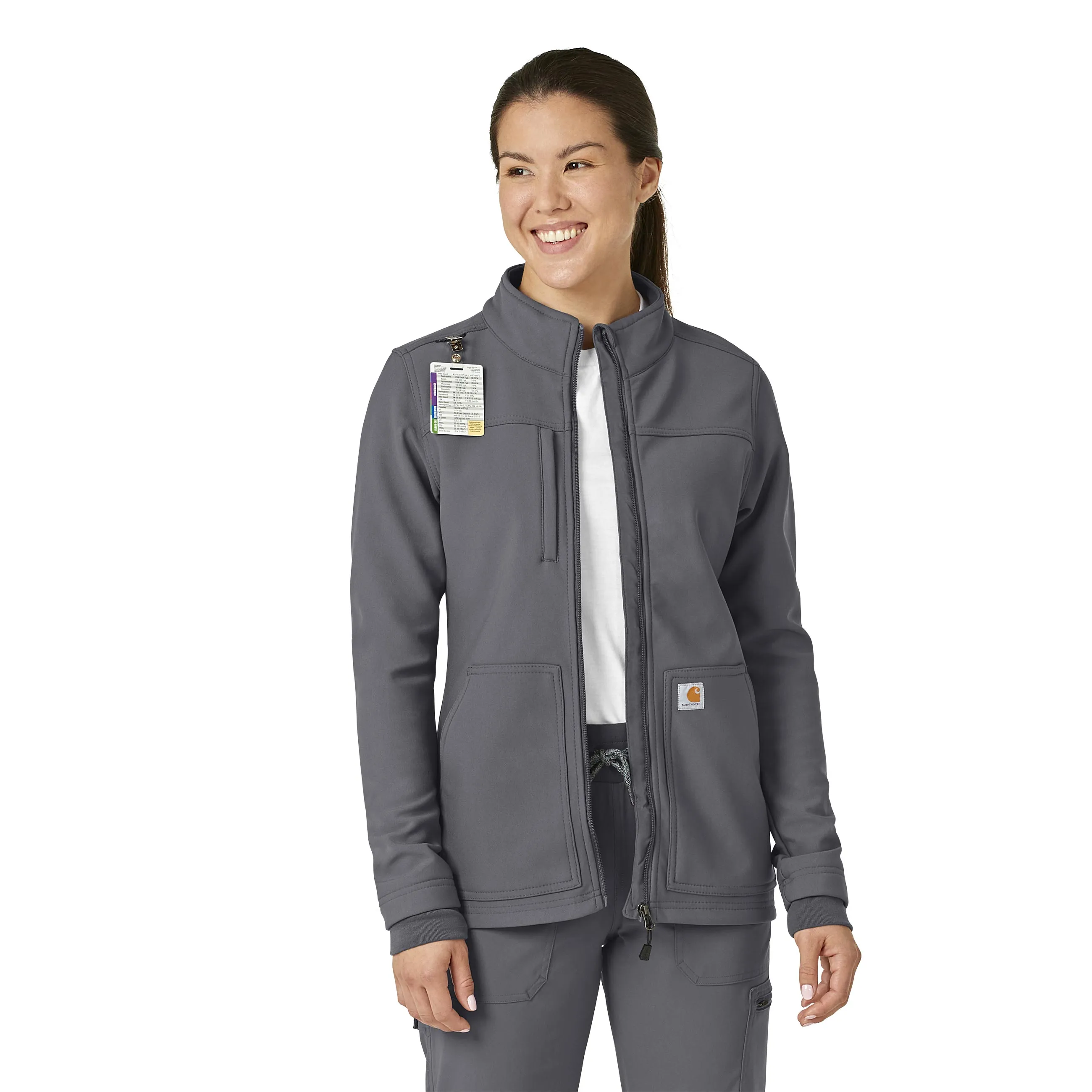 Rugged Flex C81023 Bonded Fleece Jacket Pewter