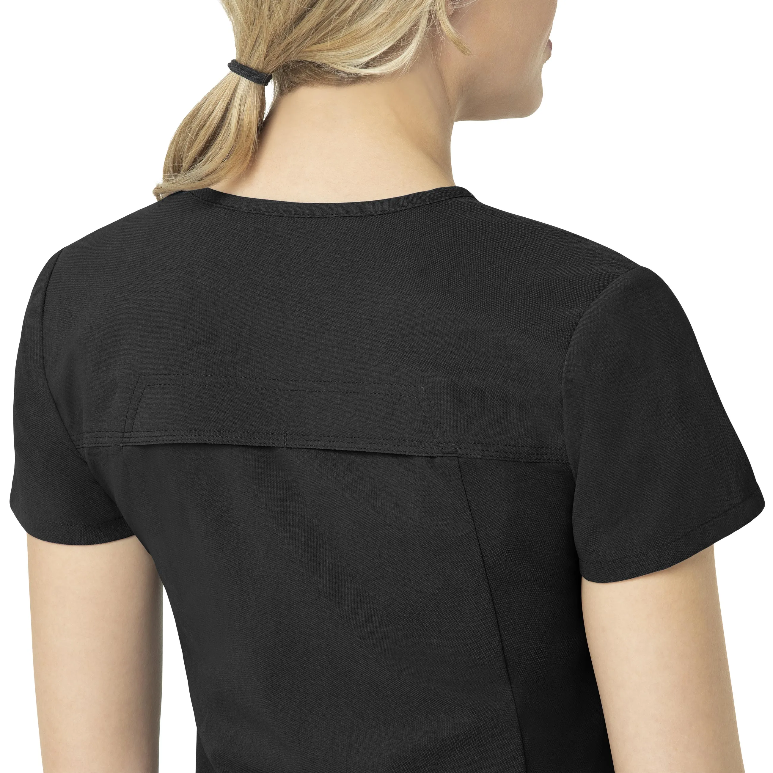Rugged Flex Peak C12137 Tuck-In Scrub Top Black