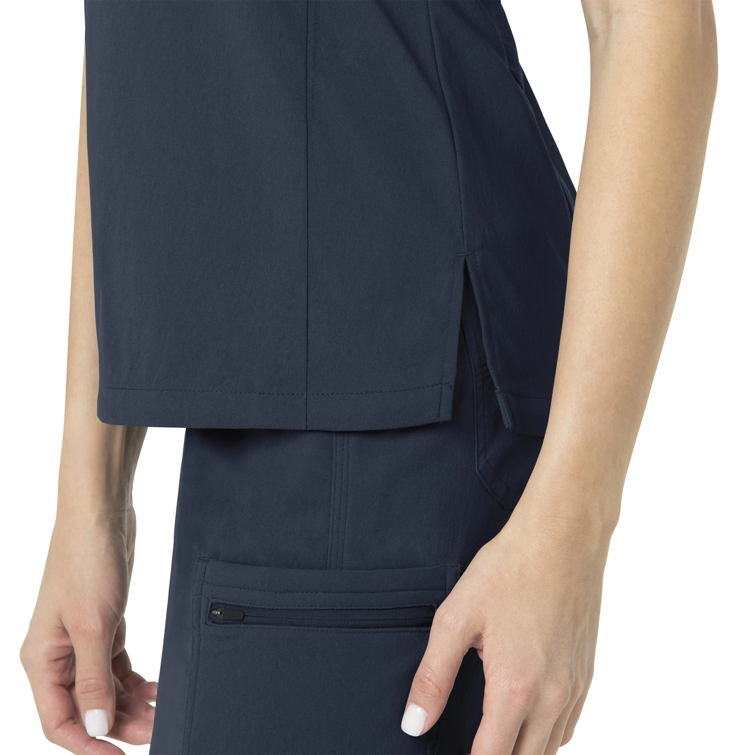 Rugged Flex Peak C12137 Tuck-In Scrub Top Navy