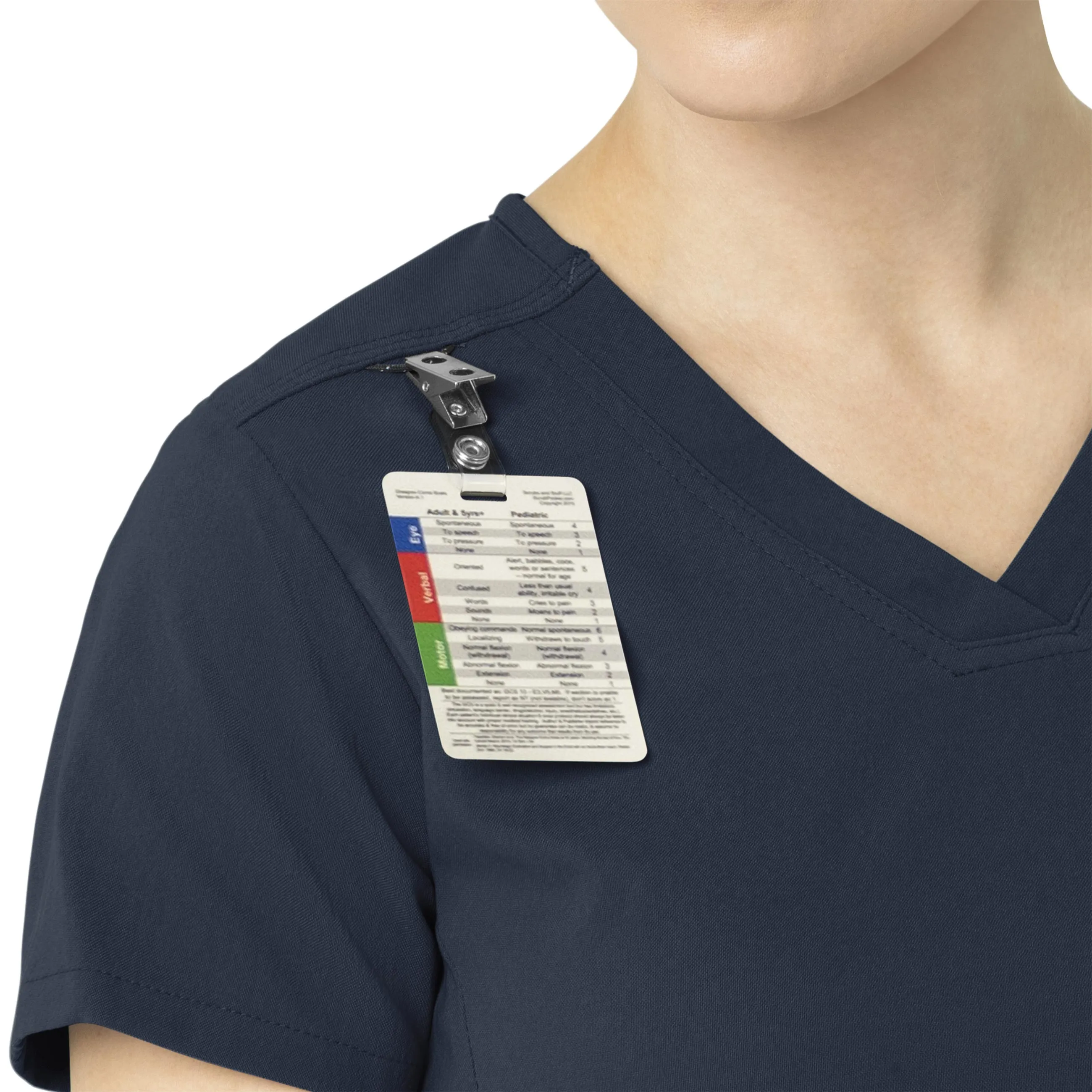 Rugged Flex Peak C12137 Tuck-In Scrub Top Navy
