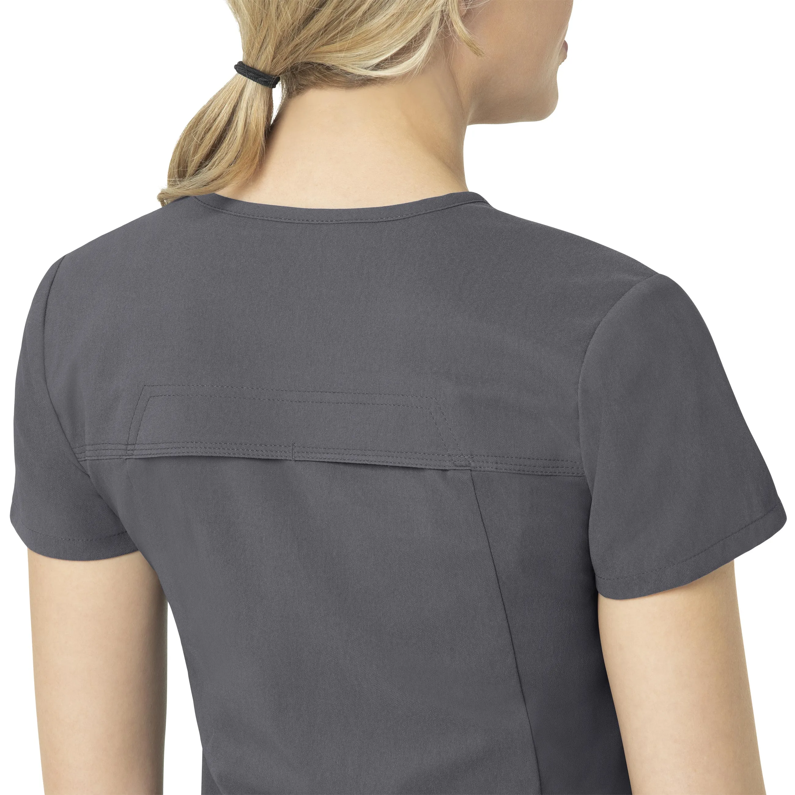 Rugged Flex Peak C12137 Tuck-In Scrub Top Pewter