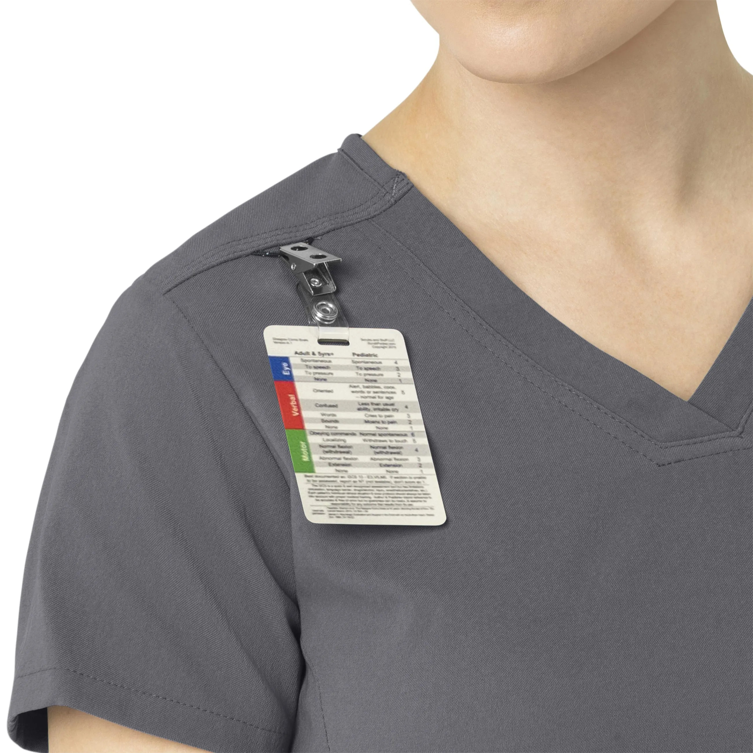 Rugged Flex Peak C12137 Tuck-In Scrub Top Pewter