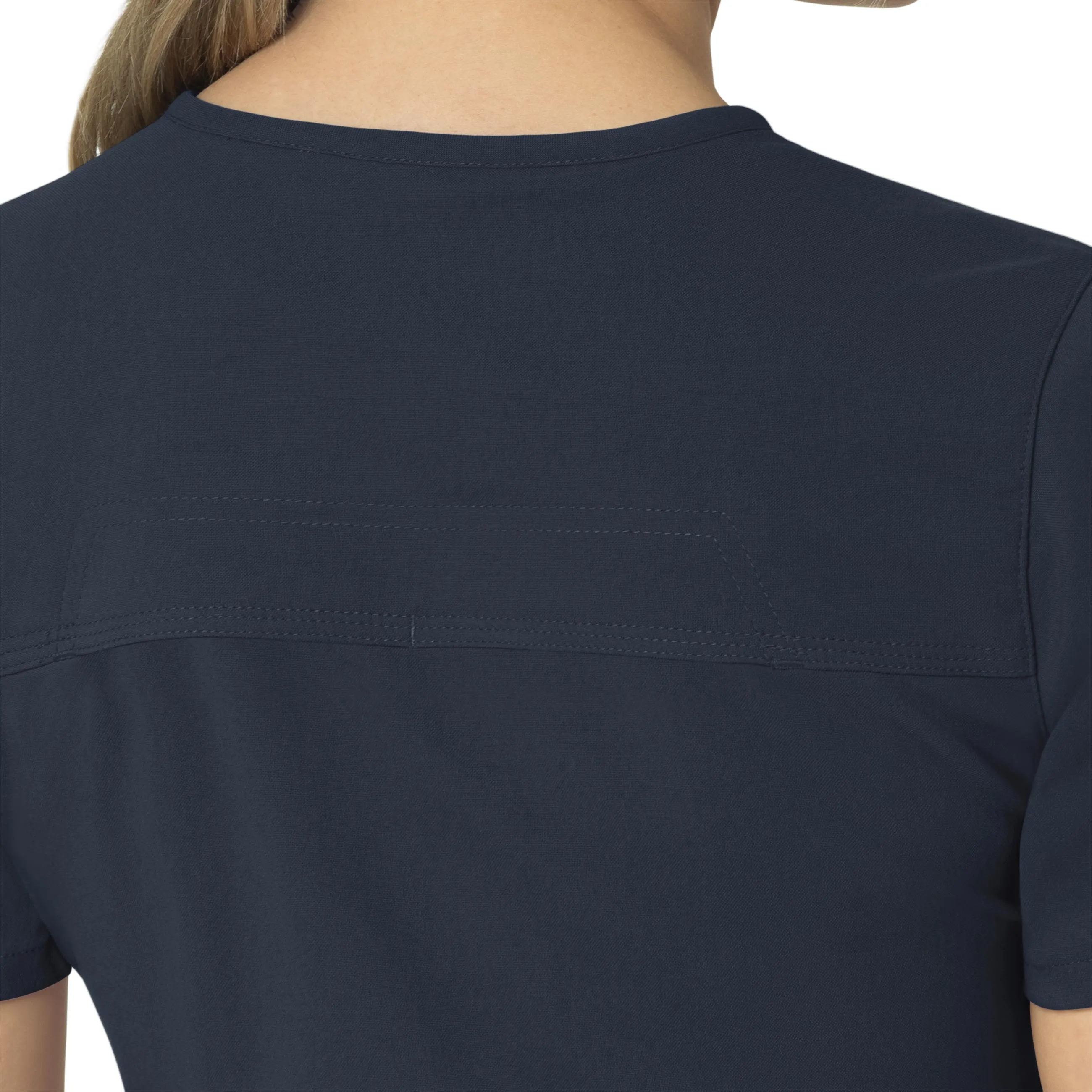 Rugged Flex Peak C12237 4-Pocket V-Neck Scrub Top Navy