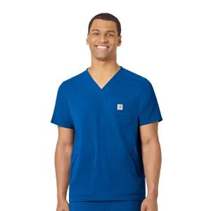 Rugged Flex Peak C15037 Men's 5-Pocket V-Neck Scrub Top Royal