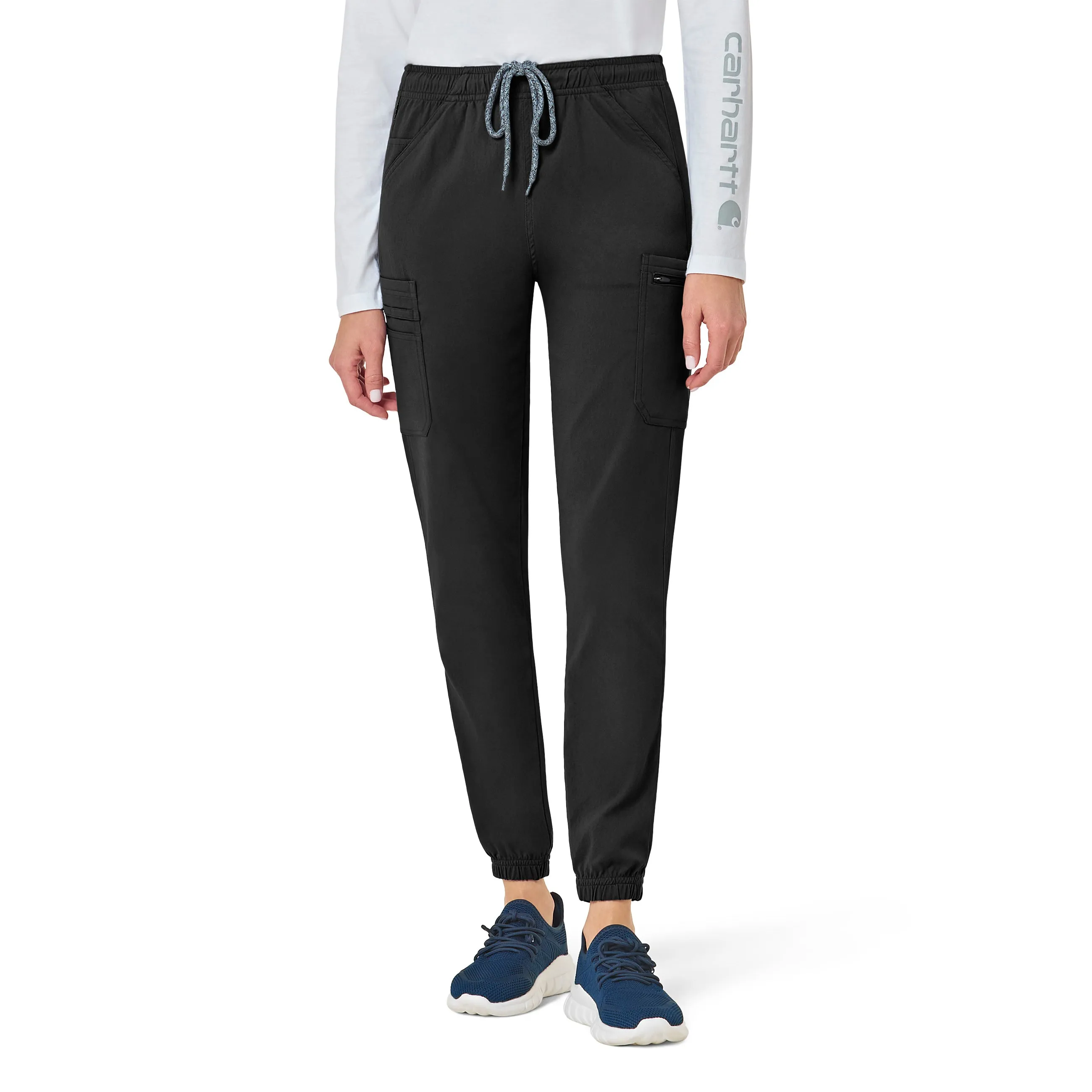 Rugged Flex Peak C52137 Cargo Jogger Scrub Pants Black