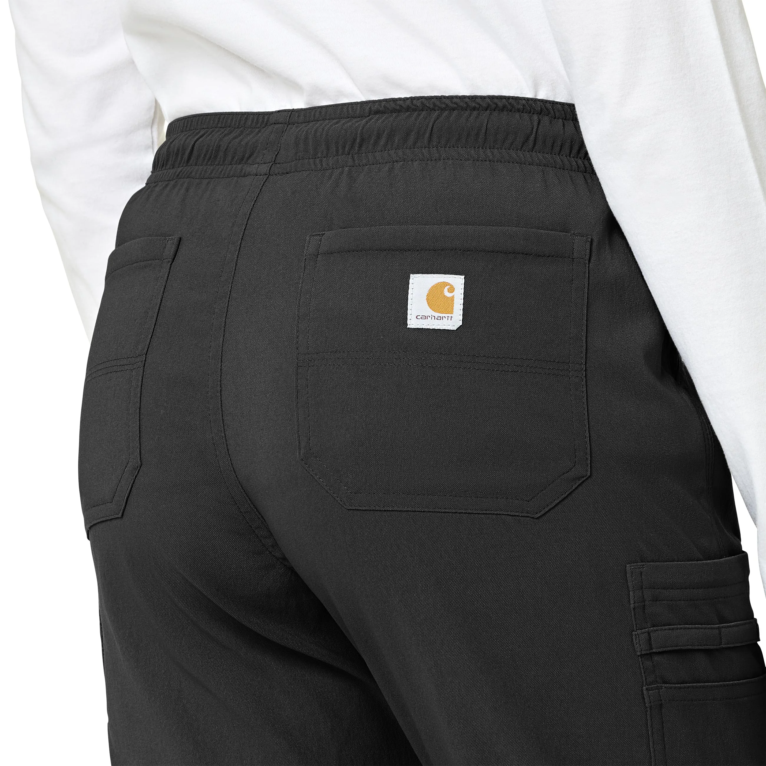 Rugged Flex Peak C52137 Cargo Jogger Scrub Pants Black