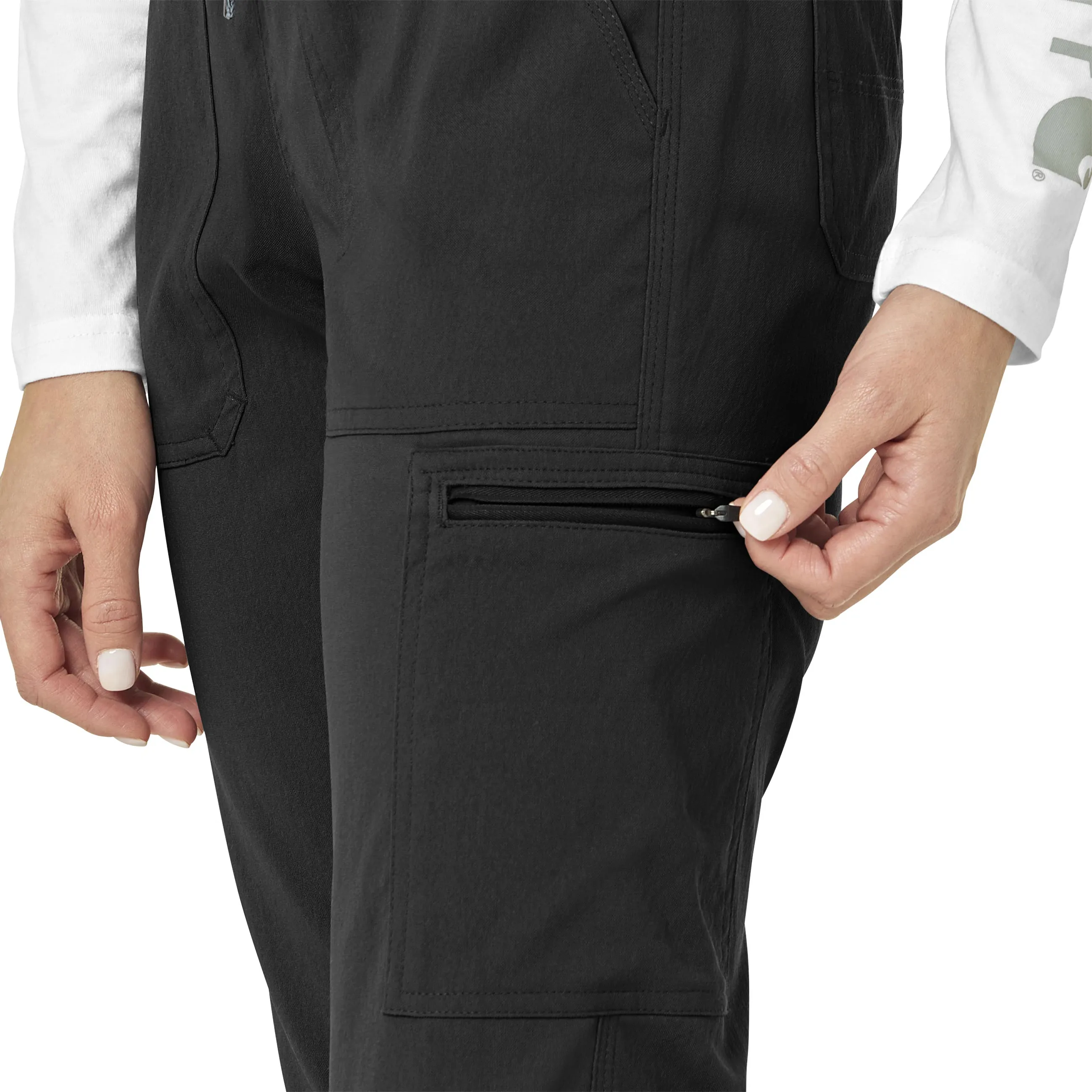 Rugged Flex Peak C52137 Cargo Jogger Scrub Pants Black
