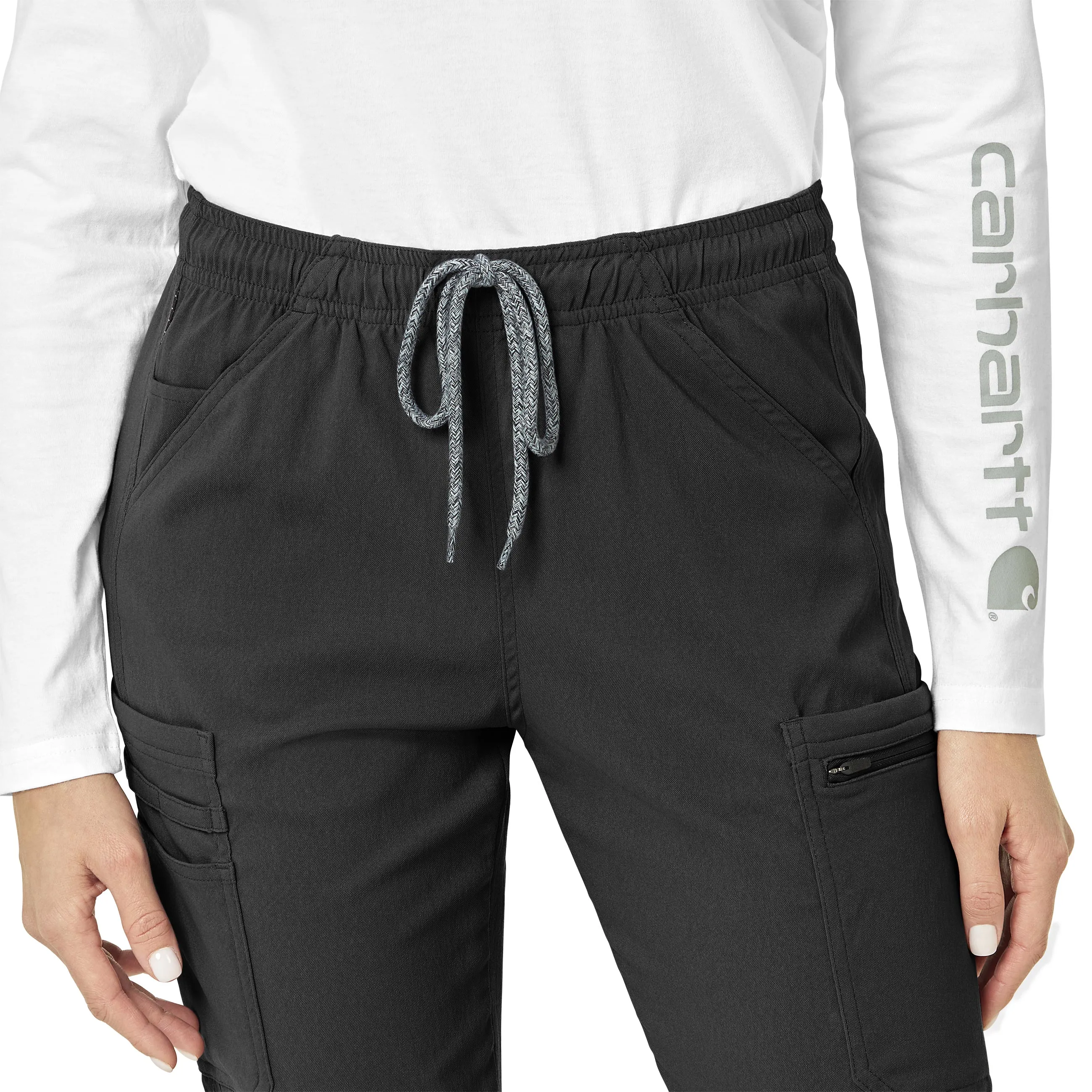 Rugged Flex Peak C52137 Cargo Jogger Scrub Pants Black