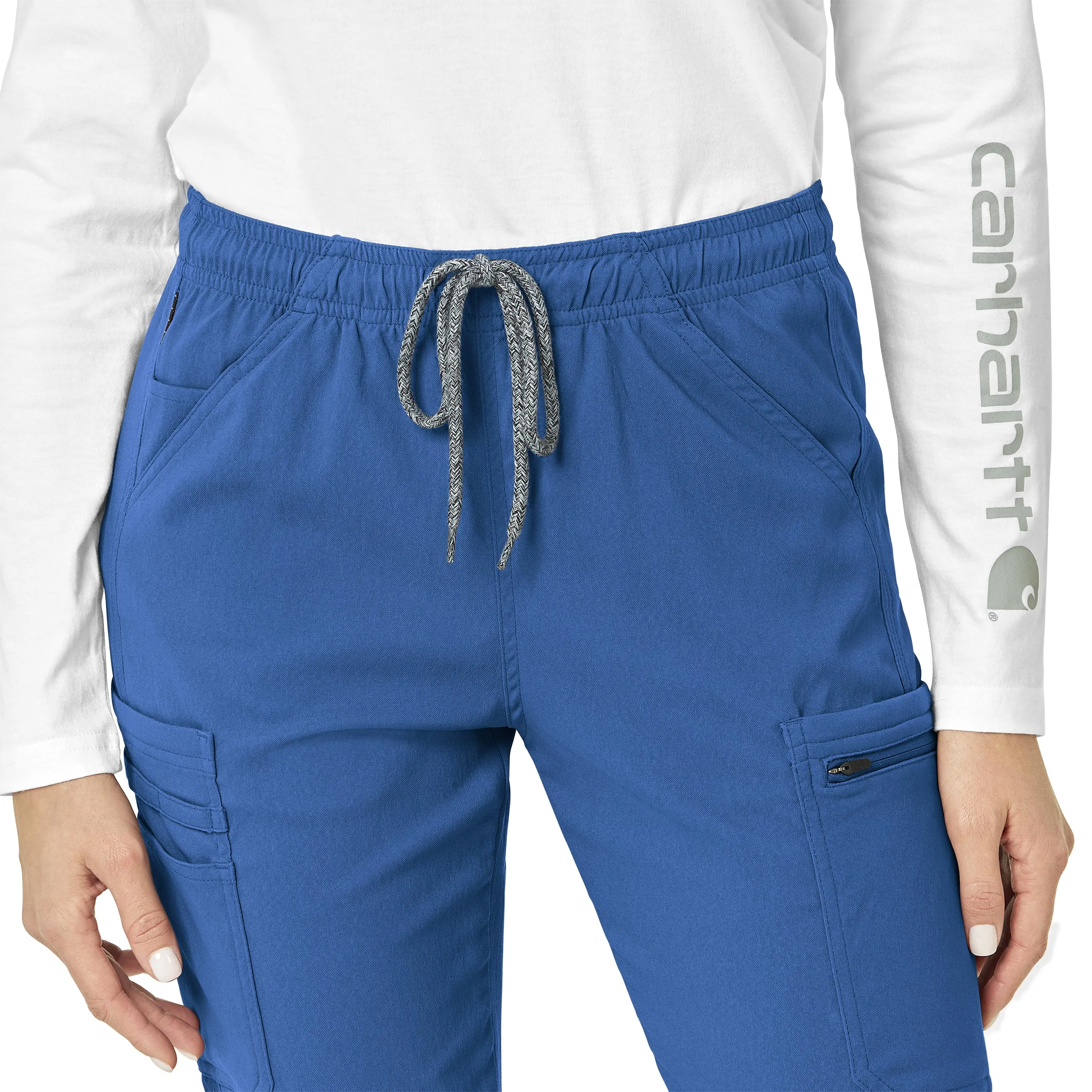Rugged Flex Peak C52137 Cargo Jogger Scrub Pants Royal