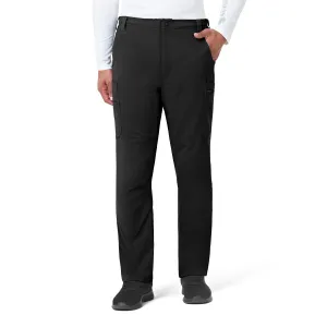 Rugged Flex Peak C55037 Men's Straight Leg Cargo Scrub Pants Black