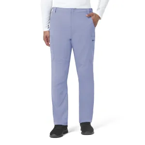 Rugged Flex Peak C55037 Men's Straight Leg Cargo Scrub Pants Ceil Blue