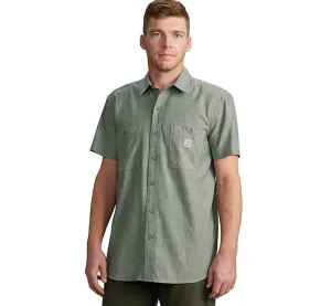 Rugged Flex® Relaxed Fit Lightweight Short-Sleeve Plaid Shirt - Big - 106745B