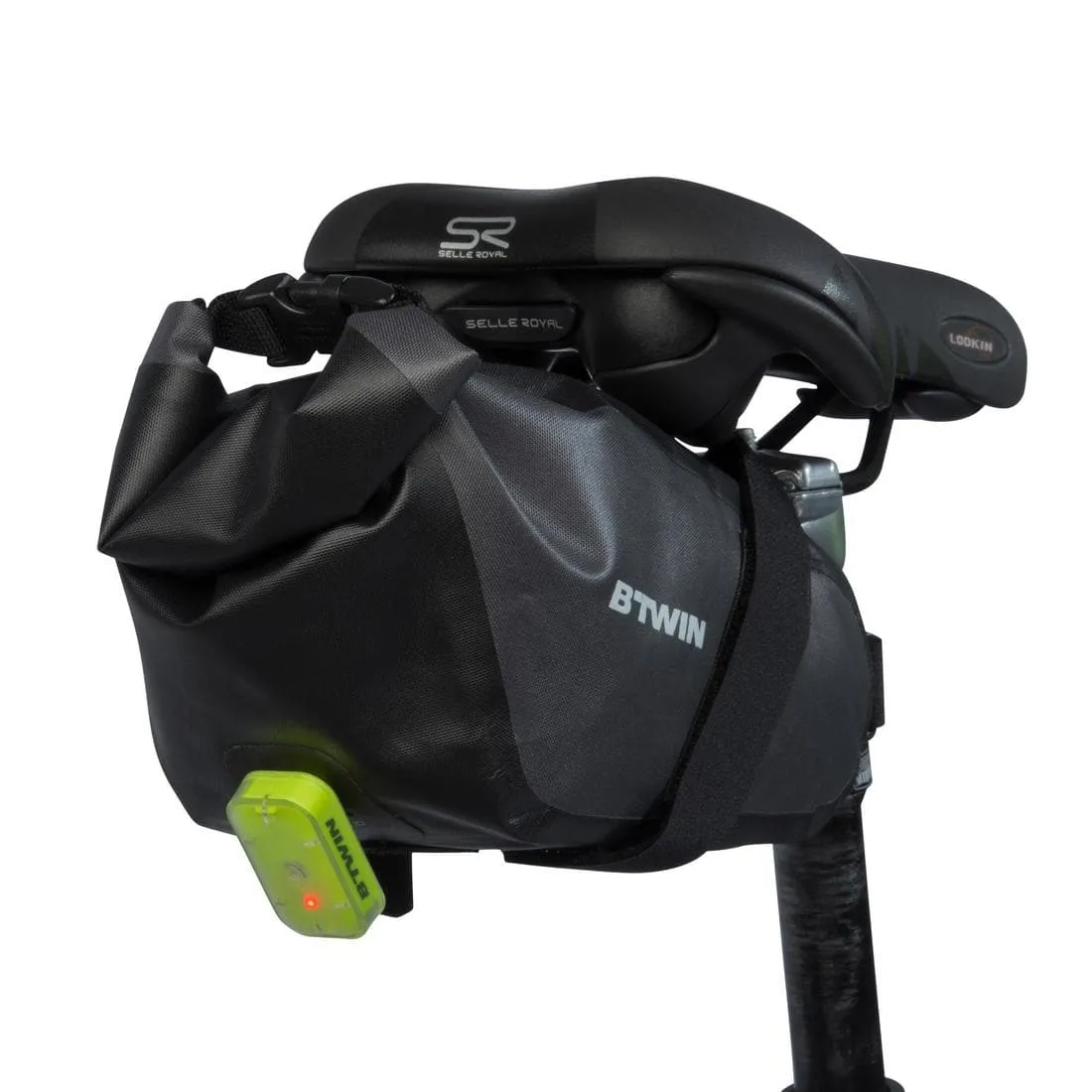 SACOCHE DE SELLE VELO 900 L 2,5 L ETANCHE NOIR