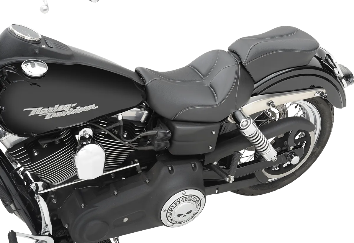 Saddlemen 806-04-0042 Dominator Solo Seat with Backrest Option - Smooth SaddleHyde