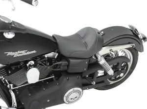 Saddlemen 806-04-0042 Dominator Solo Seat with Backrest Option - Smooth SaddleHyde