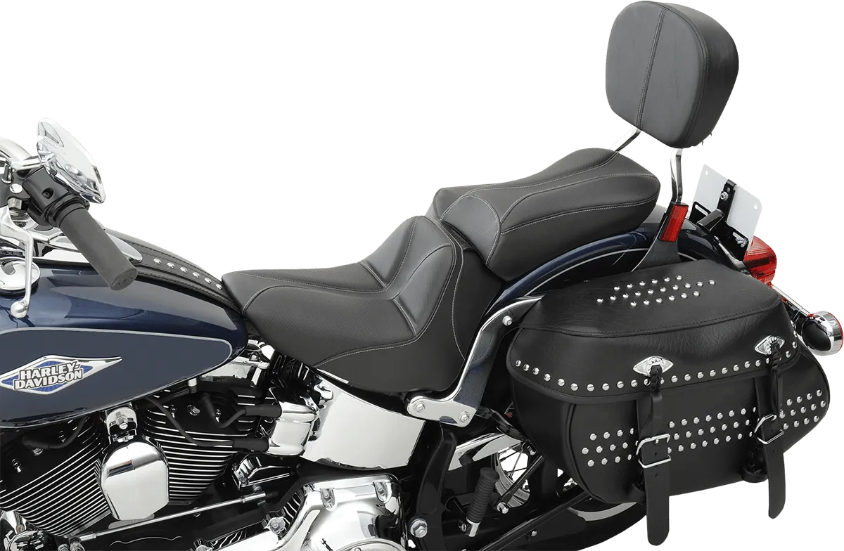 Saddlemen 806-15-0042 Dominator Solo Seat with Backrest Option - Smooth SaddleHyde