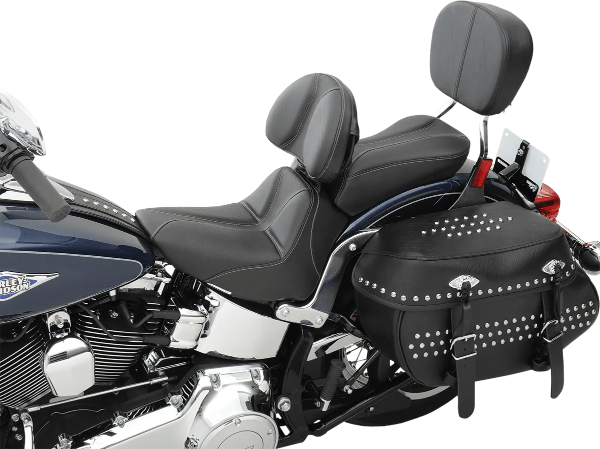 Saddlemen 806-15-0042 Dominator Solo Seat with Backrest Option - Smooth SaddleHyde