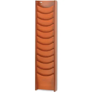 Safco 12-Pocket Wood Magazine Rack