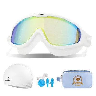 SAILBEE Swimming Goggles Women's Waterproof And Anti Fog HD Swimming Glasses Diving Men's Professional Swimming Cap Set YJ01